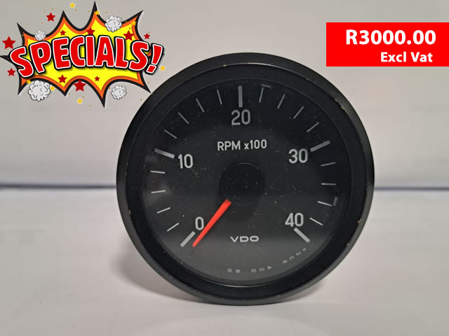 Tachometer - Cockpit International 80mm 4000 Rpm 24V